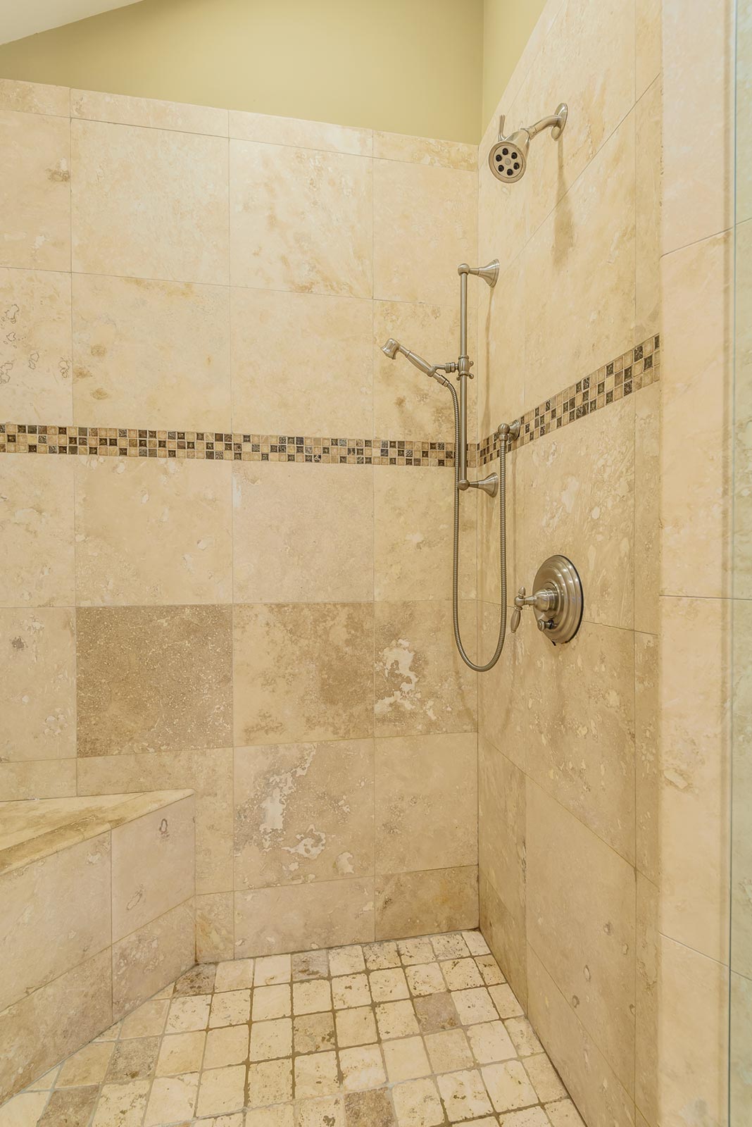 Custom tiled shower