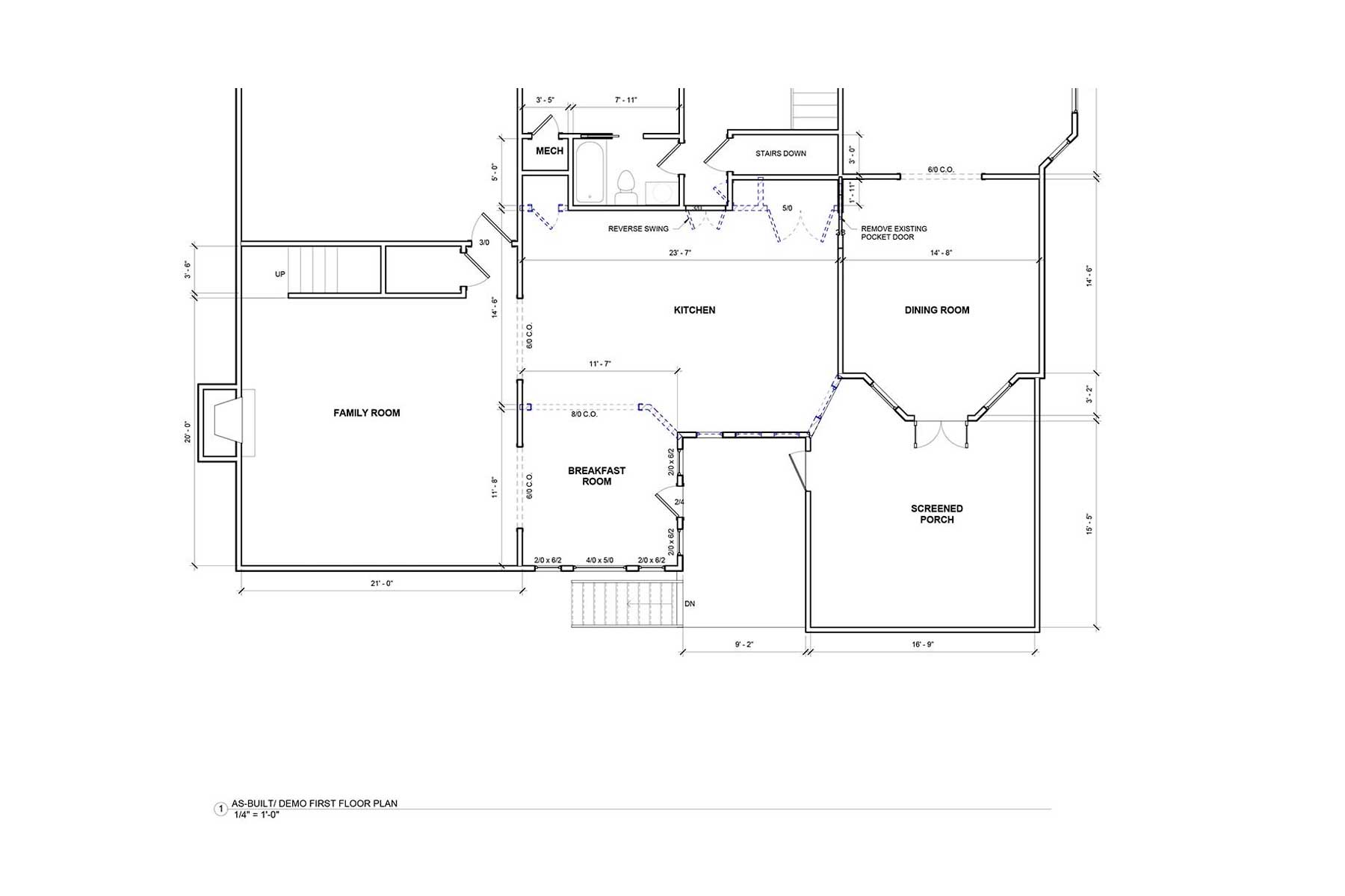 As built floor plan