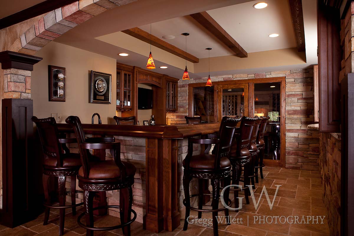 Large and elegant basement bar