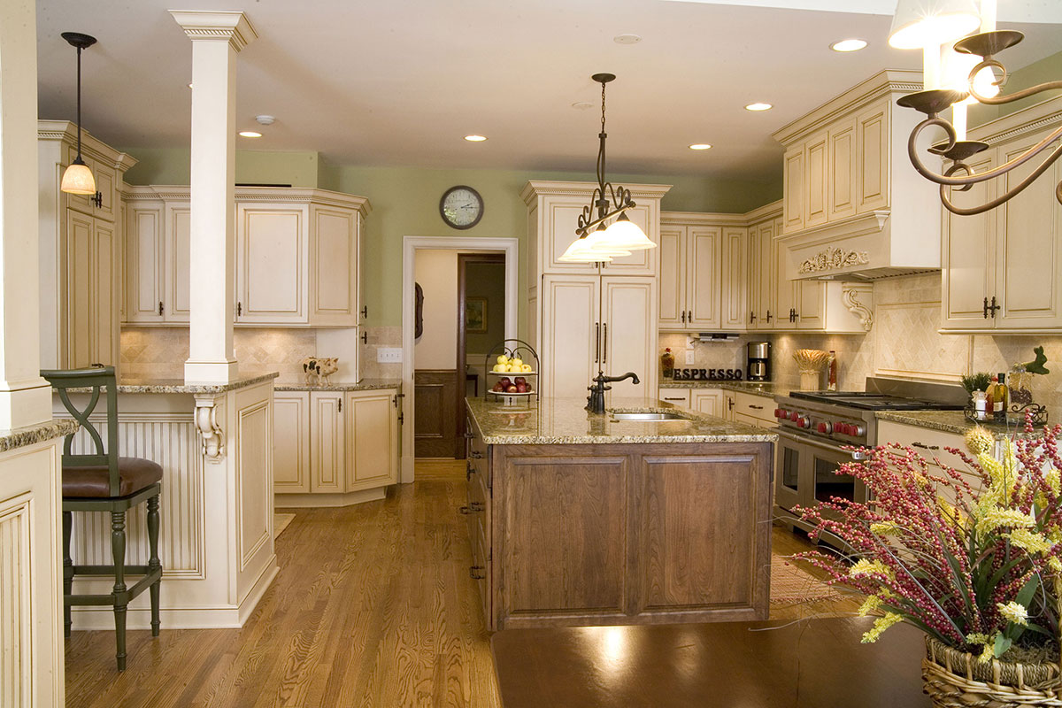 Complete view of newly remodeled kitchen